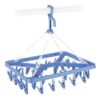 Whitmor Clip and Drip Hanger - Hanging Drying Rack - 26 Clips,Blue