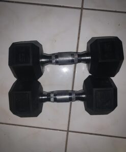 CAP Barbell Coated Dumbbell Weight | Multiple Handle Options Hex 15 LB 23 71akzrKw0ML