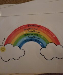 H1vojoxo 48PCS Breath Calm Anxiety Sensory Stickers Calm Strips for Anxiety Sensory Stickers Anti Stress Tactile Rough Textured Sticker for Desk and Phone Stress Anxiety Relief Adhesive for Kids Adult 38 71alMXCCeEL