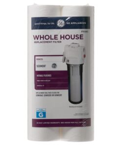 GE FXUSC Whole House Water Filter | Replacement for Water Filtration System | NSF Certified: Reduces Sediment, Rust & Other Impurities from Water | Replace Every 3 Months for Best Results | 2 Filters 1 Count (Pack of 1) 6 71am3 OPAL