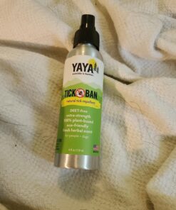 YAYA ORGANICS Tick Ban | Extra Strength Tick Repellent Made with Essential Oils and All Natural, DEET Free Ingredients | Proven Effective, Safe for Adults, Kids and Dogs | Mixed Pack (4oz/16oz) 15 71amKZie6LL
