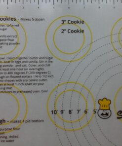 Sili Bake Silicone Pastry Mat with Measurements. Finally a Baking Mat That Actually Works. Designed in the USA. Large 23” x 15” 29 71amY87nmxL