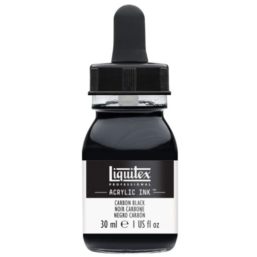 Liquitex Professional Acrylic Ink, 1-oz (30ml) Jar, Carbon Black 1-oz Jar