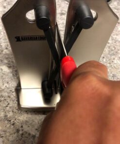 Official As Seen On TV Bavarian Edge Kitchen Knife Sharpener by BulbHead, Sharpens, Hones, & Polishes Serrated, Beveled, Standard Blades 39 71amdamMuL 1