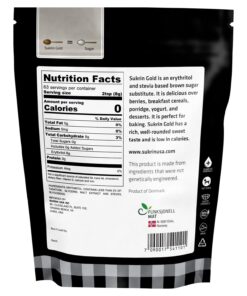 Alternative view of Sukrin Gold - Natural Brown 1:1 Sugar Substitute with Erythritol and Stevia, Zero Calorie Sweetener for Keto and Low Carb Diets, Vegetarian, Baking, Non GMO, 1.1 lb Bag (2 Pack) 1.1 Pound (Pack of 2)