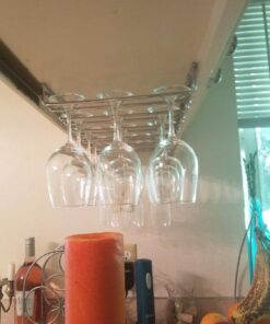 Organize It All Large Chrome Stemware Holder - 1876W 47 71aniBAX5L