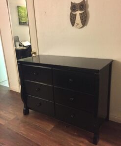 Delta Children Universal 6 Drawer Dresser, Greenguard Gold Certified, Black 43 71aoA7 vjnL