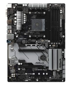 Alternative view of ASRock ATX Motherboard (B450 PRO4)