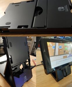 HORI Compact Playstand for Nintendo Switch Officially Licensed by Nintendo, Adjustable Black 42 71aoPr5MPtL