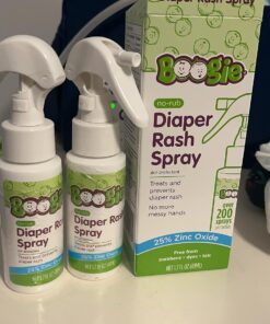 Baby Diaper Rash Cream Spray by Boogie Bottoms, No-Rub Touch Free Application for Sensitive Skin, Over 200 Sprays per Bottle, 1.7 oz, Pack of 3 38 71aobHOBk1L
