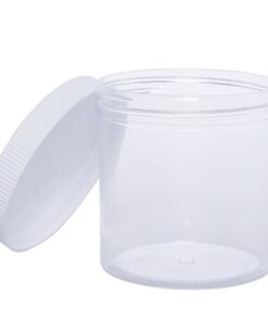 Clear Plastic Storage Jars 6oz (12 Pack) - Air Tight Container, and Refillable Organizer Container with White Lids, Perfect for Makeup, DIY Crafts, Gifts, Spices 11 71aplWPlzL