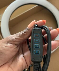 GearLight Ring Light - 10" Selfie Tripod Stand with LED Lights, Dual Phone Holders, Adjustable Height and Lighting for Recording, Makeup & Photography - Cute Room Decor Stuff & Gifts For Teen Girls 10 inch 40 71apsXHSs4L