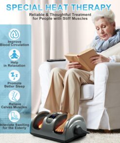 Alternative view of TISSCARE Shiatsu Foot Massager for Circulation and Pain Relief-Foot Massage Machine for Plantar Fasciitis Relief, Relaxation-Massage Foot, Leg, Calf, Ankle with Deep Kneading Heat Therapy Gray