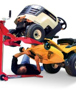 Alternative view of MoJack EZ Max - Riding Lawn Mower Lift, 450lb Lifting Capacity, Fits Most Residential & ZTR Mowers, Space-Saving Folding, Ideal for Mower Maintenance & Repair, Red 1