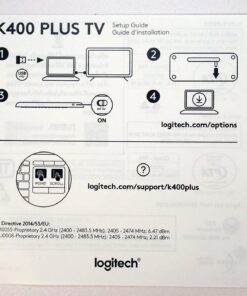 Logitech K400 Plus Wireless Touch With Easy Media Control and Built-in Touchpad, HTPC Keyboard for PC-connected TV, Windows, Android, Chrome OS, Laptop, Tablet - Black Floral 52 71aqDnxiI5L