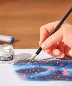 Copic Marker Opaque Water-Based Paint with Brush, 7 ml, White (COPQBRSH), 1 Count (Pack of 1) 12 71aqIXRpdaL