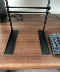 Pyle Portable Adjustable Laptop Stand - 6.3 to 10.9 Inch Anti-Slip Standing Table Monitor or Computer Desk Workstation Riser with Level Height Alignment for DJ, PC, Gaming, Home or Office - PLPTS25 45 71aqRYcyRSL