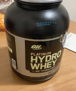 Optimum Nutrition Platinum Hydrowhey Protein Powder, 100% Hydrolyzed Whey Protein Isolate Powder, Flavor: Turbo Chocolate, 40 Servings, 3.61 Pounds (Packaging May Vary) 40 Servings (Pack of 1) 28 71ar0QnNUbL