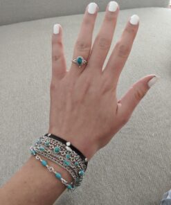 Lucky Brand Mini Lucky Layer Turquoise Bracelet 7 71as9ljuV4L