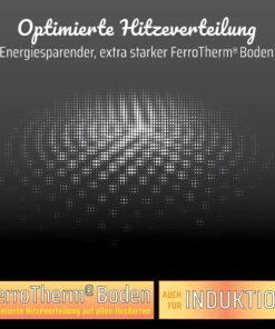 GSW Gourmet Granite Cooking Pot Set 10 Pieces Aluminium Glass Plastic Stainless Steel Black 12 71asog6opTL