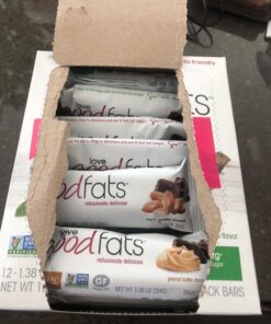 Love Good Fats Keto Protein Snack Bars - Chocolate Lover Variety Pack - 1-2g Sugar, 8-10g Protein, 5g Net Carbs, Gluten-Free, Non GMO - Peanut Butter, Mint, Lemon Mousse, Coconut - 4 Flavors (12 Pack) Chocolate Lovers Variety Pack 16 71at5tLCmbL