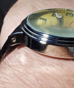 Disney Mickey Mouse Adult Vintage Articulating Hands Analog Quartz Watch Silver, Black 37 71at6ehpPL