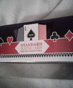 Brybelly 12 Decks of Playing Cards|Poker Wide Size (6 Red/6 Blue)|Plastic Coated Cards for Poker, Blackjack| Regular Index one 26 71atU6slWrL