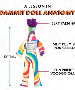 Dammit Doll - Classic Random Color, Stress Relief - Gag Gift - 1 Doll 24 71atUX7dF5L