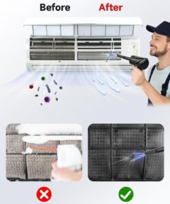 Alternative view of Air Duster, 91000RPM Compressed Air Duster with LED Light, Electric Air Blower for Computer Keyboard Car Cleaning 6000mAh Rechargeable Fast Charging Corldess Air Can Duster Black