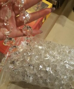 LolaSaturdays 30 Ft Acrylic Crystal Garland Clear clear-acrylic 20mmx30ft 23 71atwS162yL