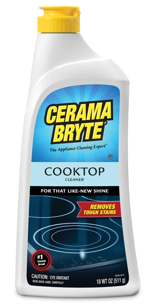 Cerama Bryte Removes Tough Stains Cooktop and Stove Top Cleaner for Glass - Ceramic Surfaces, 18 Ounces, 1 Pack