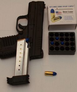 B's Dry Fire Snap Caps - A.K.A. B's Dummy's - Dummy 9mm Luger Training Caps Blue Brass (10 Pack) 28 71auWNQVxuL