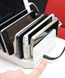 Alxum iPad Charging Station for Multiple Devices, 96W 10 Port Cell Phone Charging Station Organizer,USB Fast Charger Dock Compatible w iPad/iPhone/Android/Kindle/Fire/Kindle Tablet, UL Certified,White 86 71aud8Z0nL