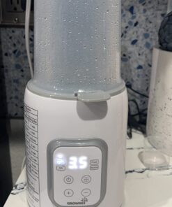 Bottle Warmer, GROWNSY 8-in-1 Fast Baby Milk Warmer with Timer for Breastmilk or Formula, Accurate Temperature Control, with Defrost, Sterili-zing, Keep, Heat Baby Food Jars Function Gray 42 71auw9ZJbL