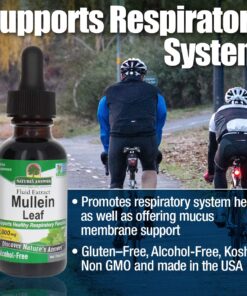 Nature's Answer Alcohol-Free Mullein Leaf 1oz Extract | Herbal Supplement | Supports Respiratory Function & Mucous Membranes | Non-GMO, Kosher, Gluten-Free | Single Count 11 71av3IV088L