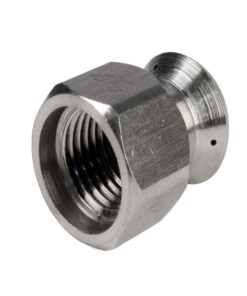 Sewer Jetter Kit 1/4" NPT x 50' Hose & 4.5 Orifice Button Nose Nozzle 4000 PSI 1/4 in. 25 71av8xJwpPL