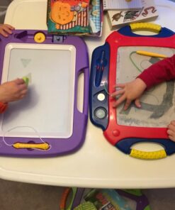 SGILE Magnetic Drawing Board Toy for Kids, Large Doodle Board Writing Painting Sketch Pad, Purple 16*13 in 39 71avFZckTLL