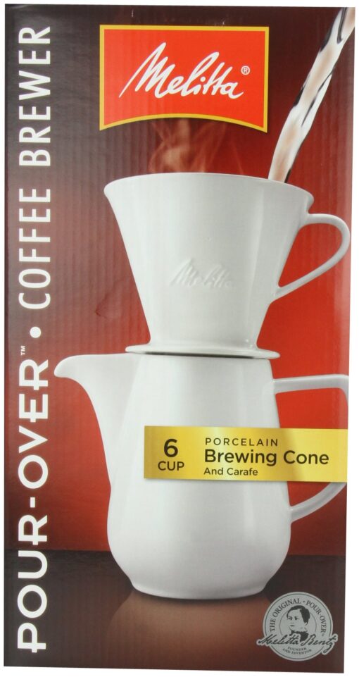 Melitta Gourmet Coffeemaker, Pack of 1, 36 ounces, Porcelain Carafe