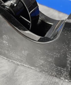 Desktop Tape Dispenser Adhesive Roll Holder (Fits 1" & 3" Core) with Weighted Nonskid Base Black plastic 38 71avhV0 2YL