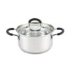 Cook N Home 3 Quart Sauce Pot Casserole Pan Stockpot saucier, 3 QT, Silver 2 71awJgNdzxL