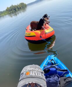 INTEX Explorer Inflatable Boat Series: Dual Air Chambers – Welded Oar Locks – Grab Handles – Bow Rope – Sporty Design Explorer 200 25 71azZpNn4L