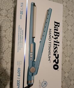 BaBylissPRO Nano Titanium Ionic Flat Iron Hair Straightener, Hair Straightener Iron for Professional Salon Results and All Hair Types 1-1/4 Inch 40 71b MihtO8L