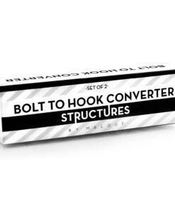 MALOUF Bolt-On to Hook-On Conversion Bracket, Set of 2 Upward Pointing Hooks 13 71b XtMmbjL