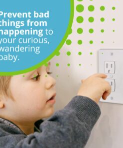 WONDERKID Self-Closing Electrical Outlet Covers for Baby Proofing - White - 4 Pack 16 71b0OxLXP8L