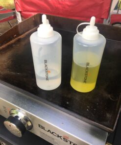 Blackstone 1542 Flat top Griddle Professional Grade Accessory Tool Kit (5 Pieces) 16 oz Bottle, Two Spatulas, Chopper/Scraper and One Cookbook-Perfect for Cooking Indoor or Outdoor, Multicolor 41 71b0kfLLjwL