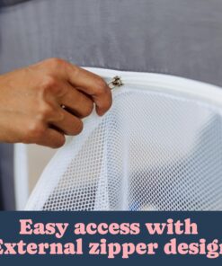 TODALE Baby Playpen for Toddler, Large Baby Playard, Indoor & Outdoor Kids Activity Center with Anti-Slip Base, Sturdy Safety Play Yard with Soft Breathable Mesh, Playpen for Babies(Gray,50”×50”) 50x50x27 Inch (Pack of 1) Grey 34 71b19cFLogL