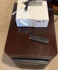 Native 1080P 5G WiFi Bluetooth Projector,15000L 450 ANSI Outdoor Movie Projector 4K Support and Max 450" Display, LED Home Theater Video Projector Compatible With iOS/Android/Win/TV Stick/PS5 White 48 71b1KYBLY7L