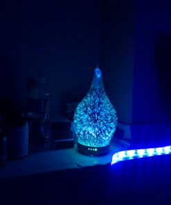 Porseme Essential Oil Diffuser 3D Firework Glass Aromatherapy Ultrasonic Humidifier Rose Gold, Auto Shut-Off, Timer Setting, BPA Free, Aroma Decoration for Home, Office, Gym, Spa, Premium Gift 100ml C2-100ml Rose Gold Afantty 28 71b1OxxIslL