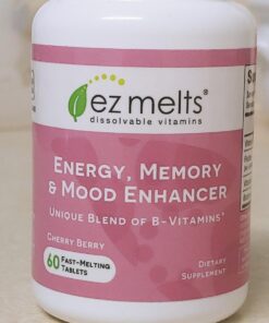 EZ Melts Dissolvable Energy, Memory & Mood Enhancer, Blend of B-Vitamins, Sugar-Free, 2-Month Supply 29 71b1gLTjKyL