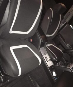 FH Group Automotive Seat Covers Trendy Corduroy Bucket Full Set with Gift- Universal Fit for Cars Trucks and SUVs (Black/Gray) FB032115 47 71b1zWSUXrL